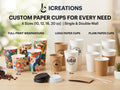 1,000 Disposable custom paper cups