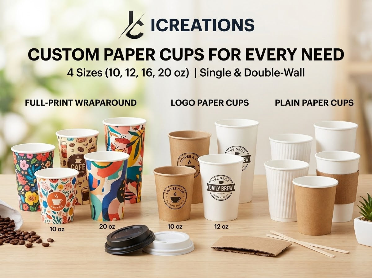 1,000 Disposable custom paper cups